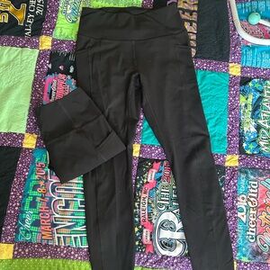 Reebok Black Leggings TWO PAIRS*